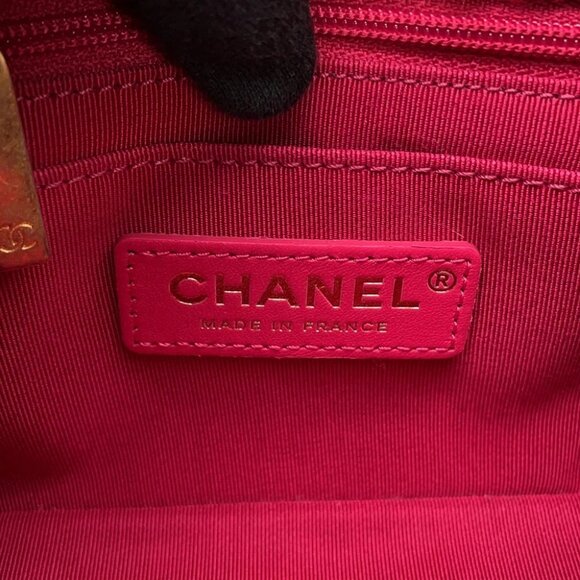 CHANEL Mini Matelasse ChainShoulder Size Mini Tweed/Boa Red/Pink - Picture 13 of 14